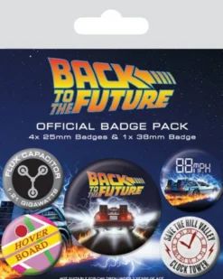 Zurück in die Zukunft Ansteck-Buttons 5er-Pack