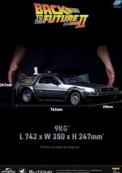 Zurück in die Zukunft II Premium UMS Actionfahrzeug 1/6 Zeitmaschine Time Machine 74 cm
