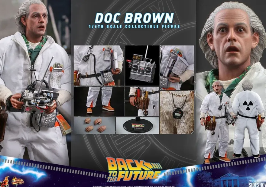 Zurück in die Zukunft Movie Masterpiece Actionfigur 1/6 Doc Brown (Deluxe Version)