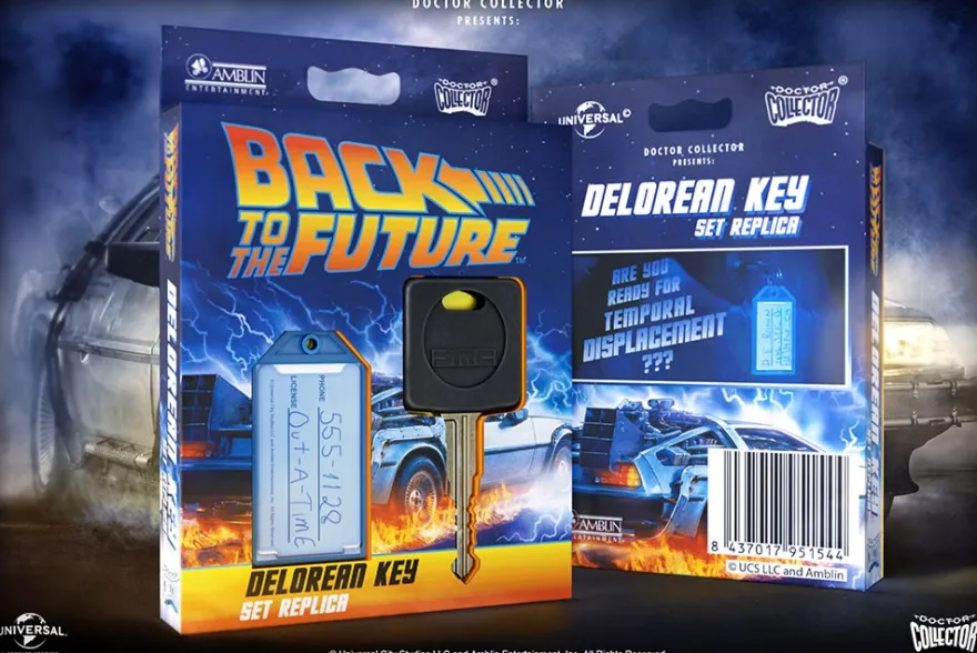 Zurück in die Zukunft Replik 1/1 Delorean Key Set