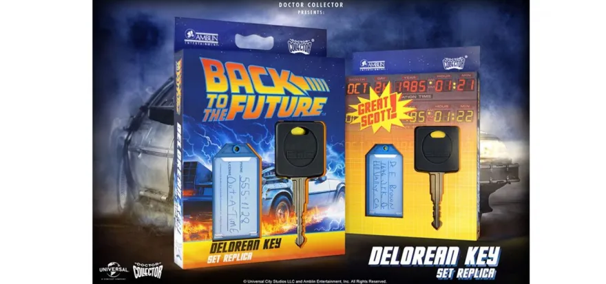 Zurück in die Zukunft Replik 1/1 Delorean Key Set